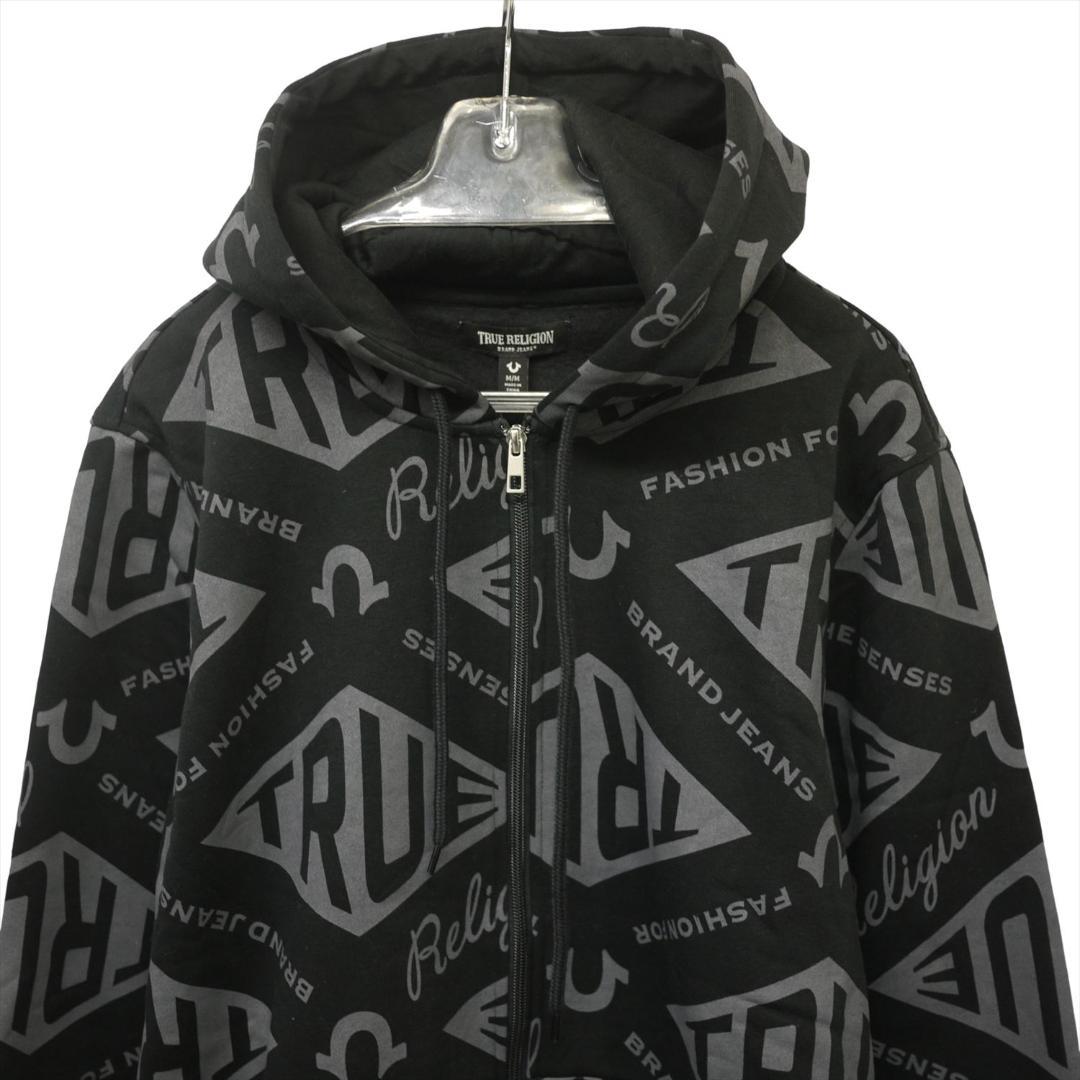 TRUE RELIGION トゥルーレリジョン フルジップ パーカー L 黒