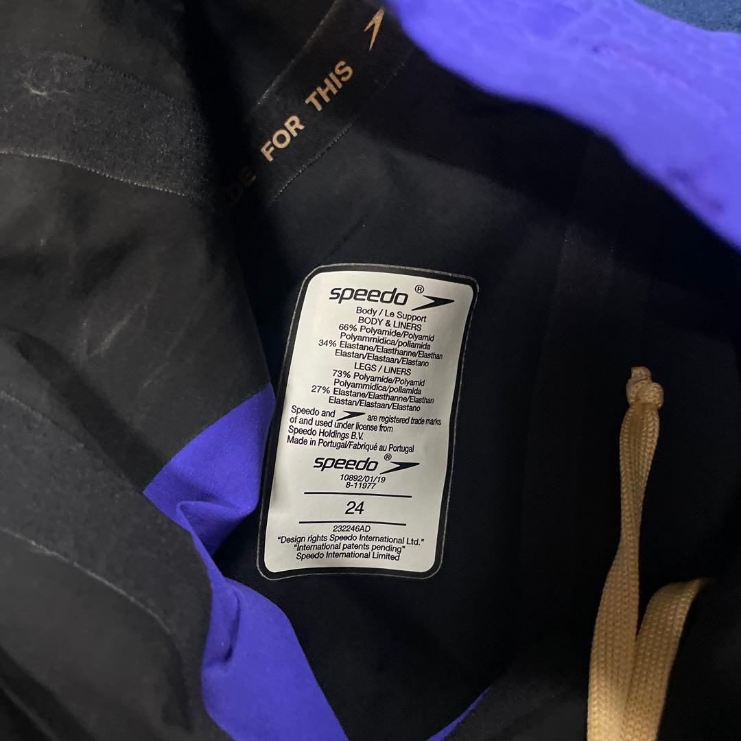 Speedo 競泳水着 24 紫/黒