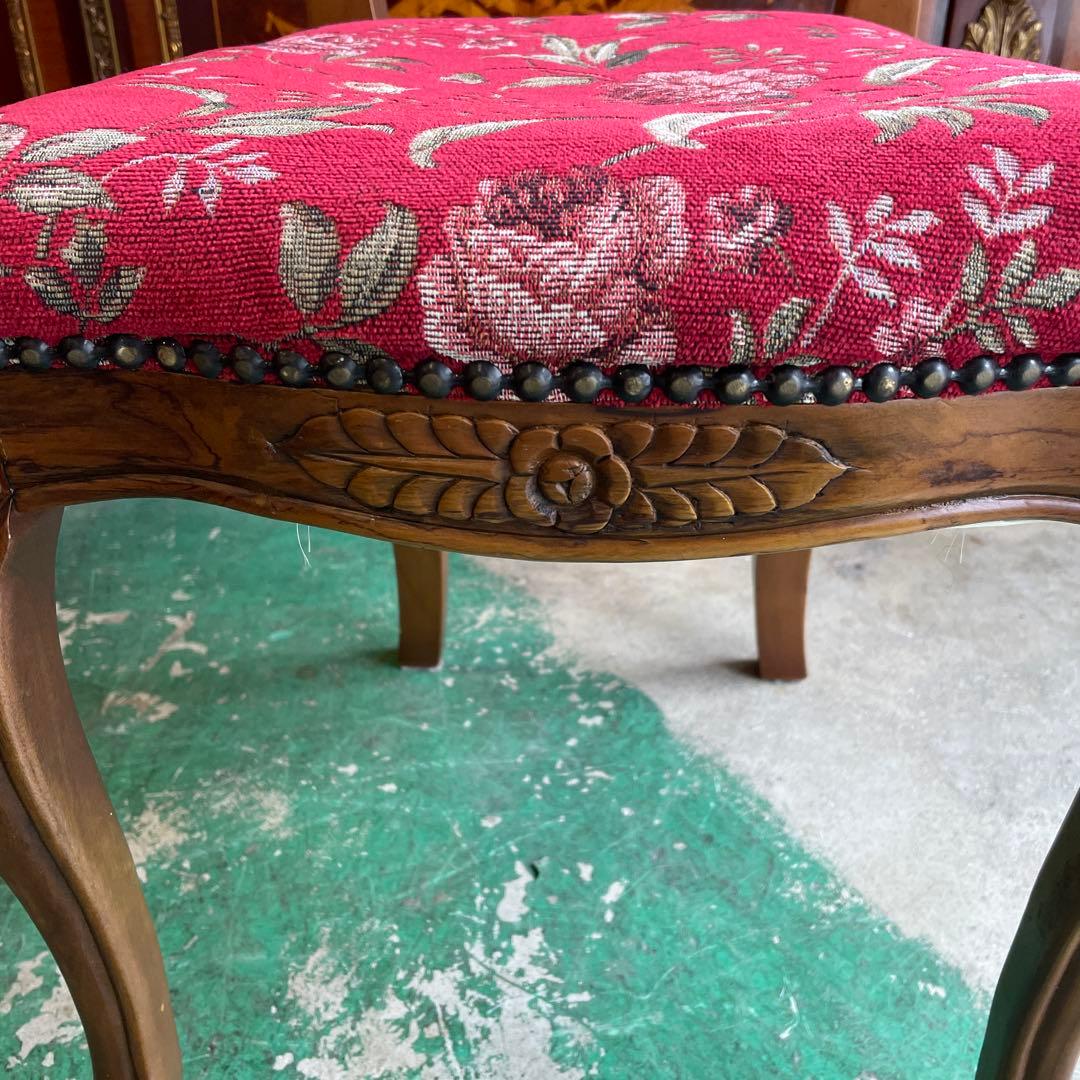 イタリア製　素敵な猫脚チェアー