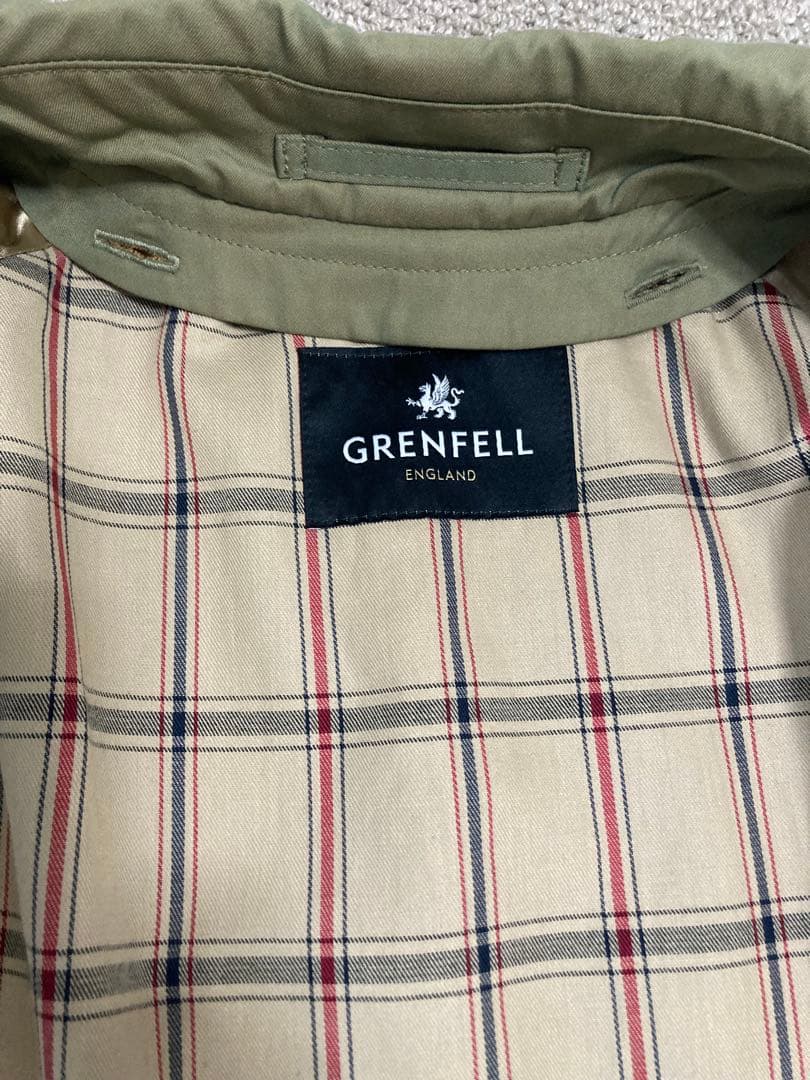 【新品】GRENFELL SLIM CAMBELL コットンギャバ セージ 38