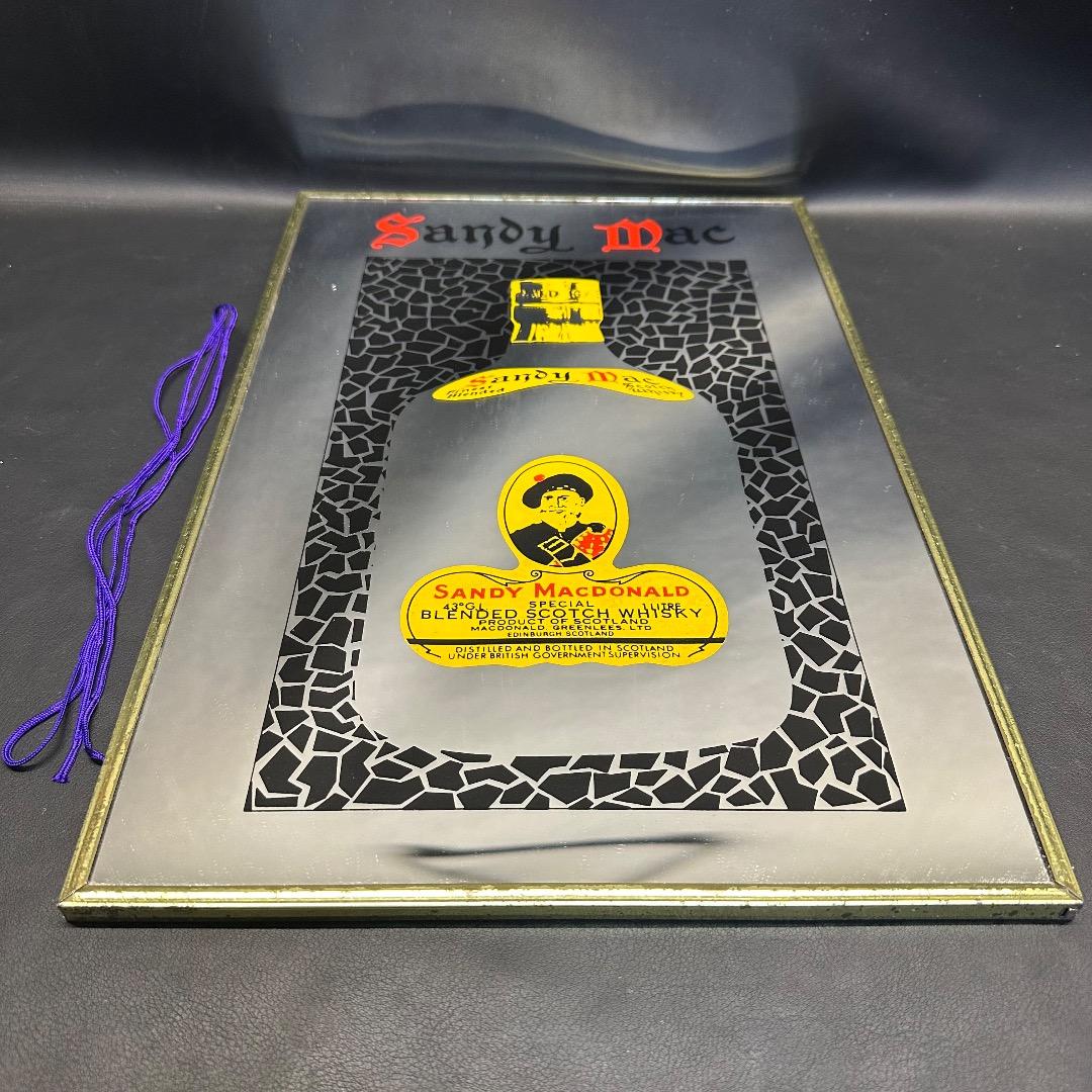 ♡J21006 ヴィンテージ パブミラー Sandy mac 壁掛け インテリア