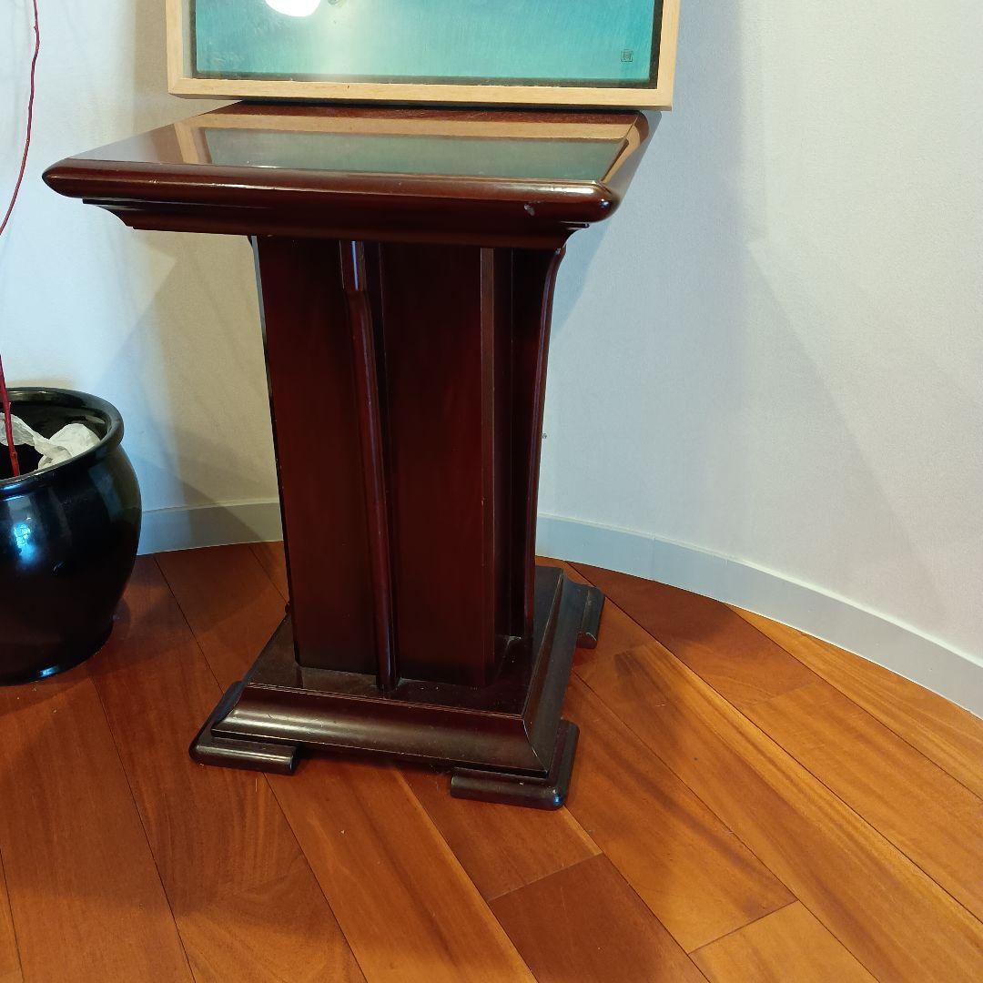 【モリシゲ】高めのサイドテーブル、花台　高60×幅44平米