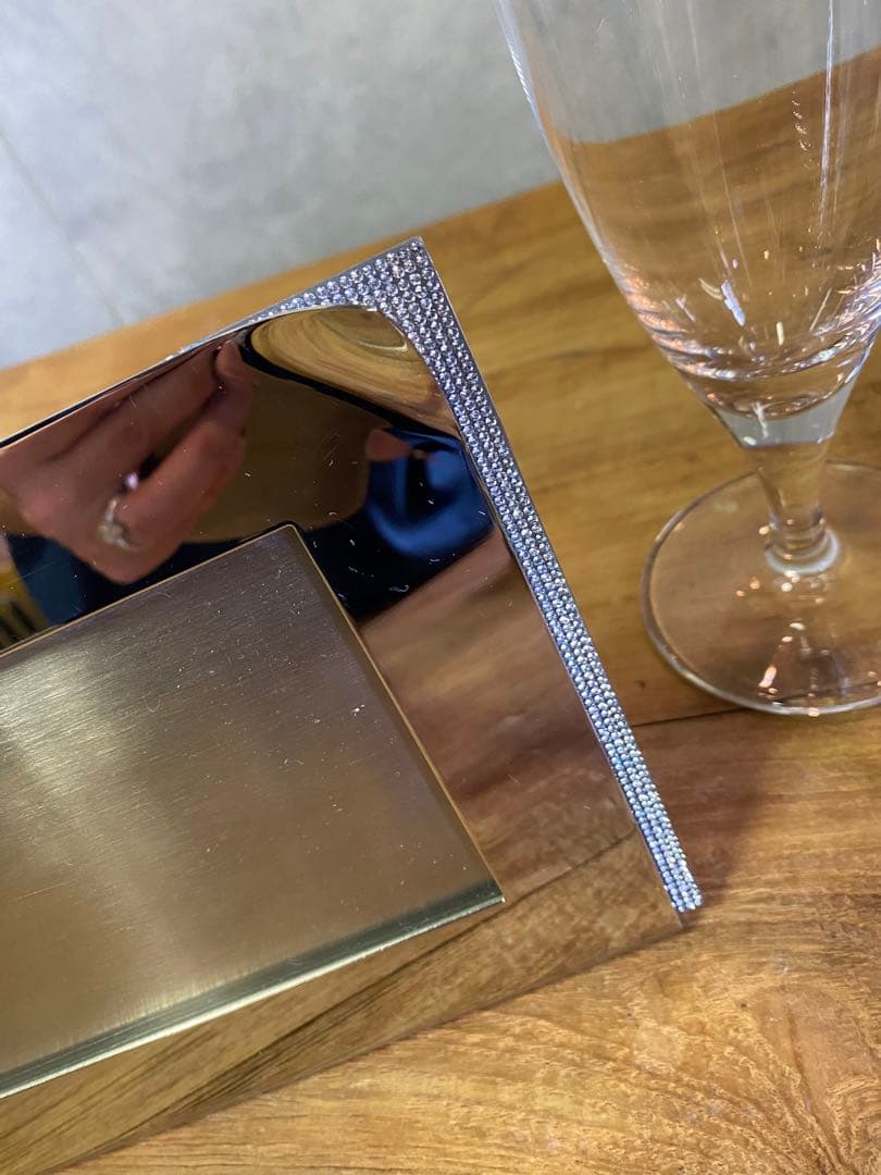 スワロフスキー フォトフレーム　ティファニー　ワイングラス　セット　シャンパン