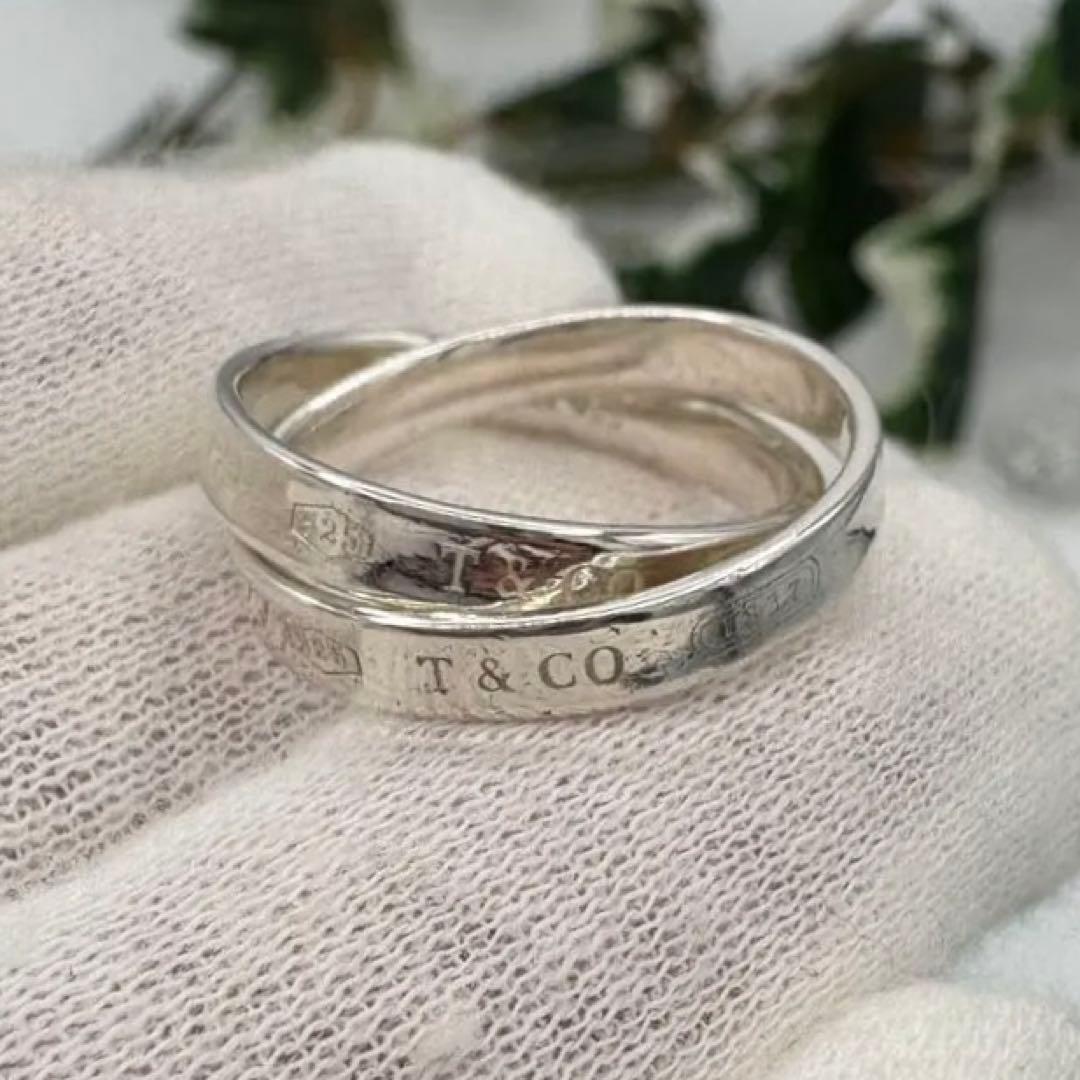 【新品仕上げ済み】ティファニー　ダブルインターロッキング サークル リング