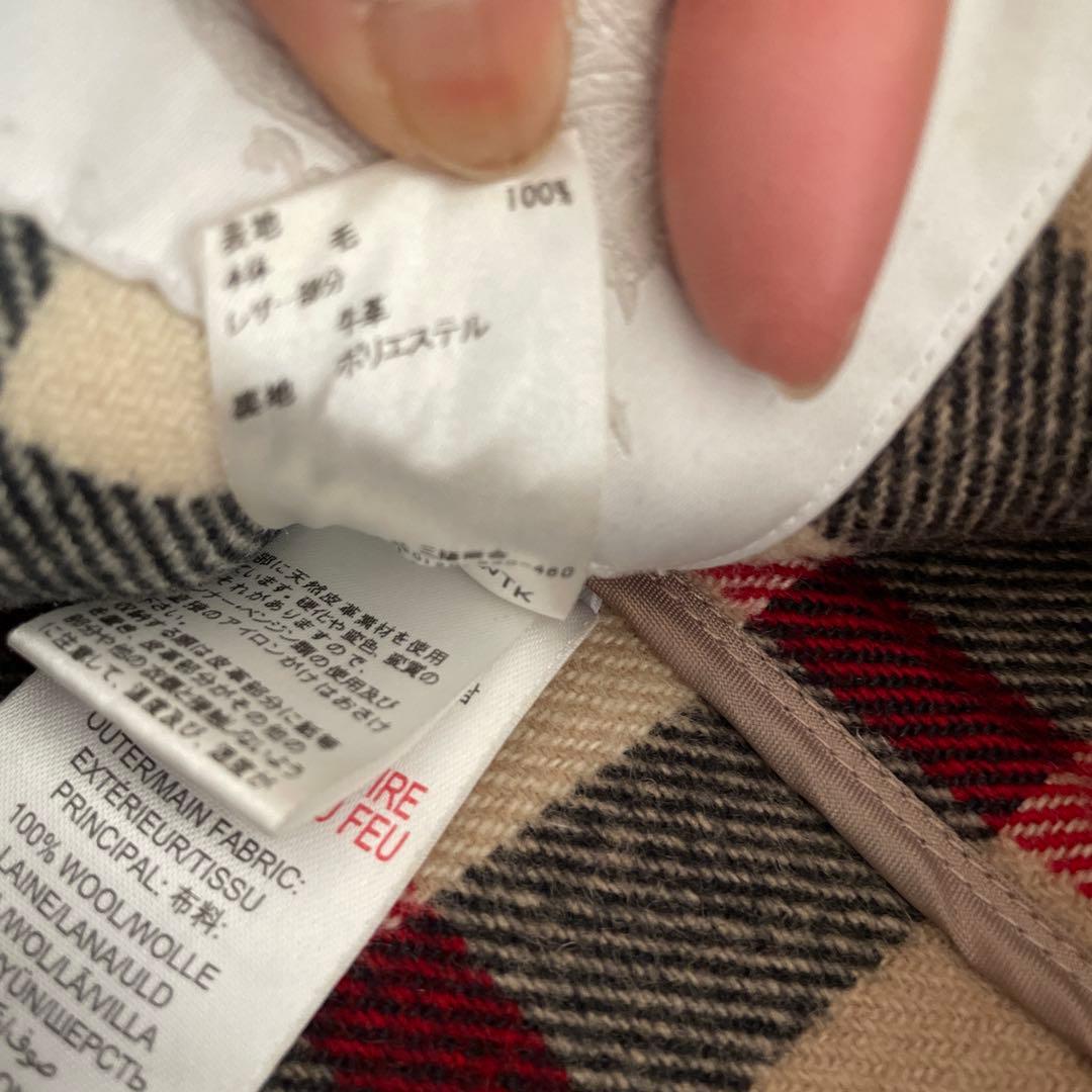 バーバリー ダッフルコート12y 152 クリーニング済み