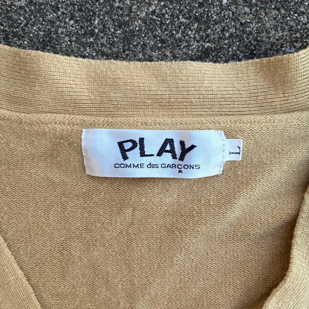 COMME des GARCONS PLAY カーディガン からし色 L