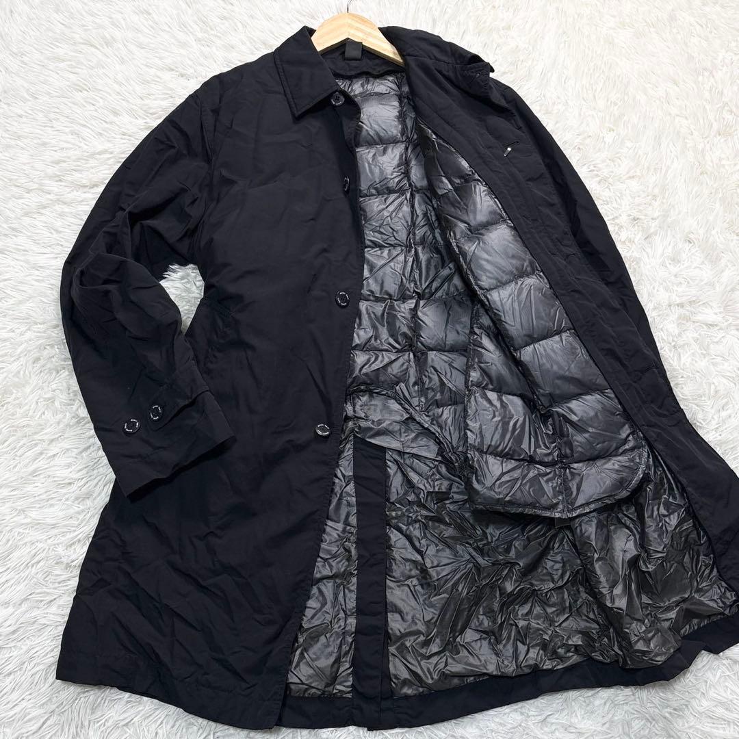 モンベル ステンカラーコート L ダウン 3way ジャケット ブラック