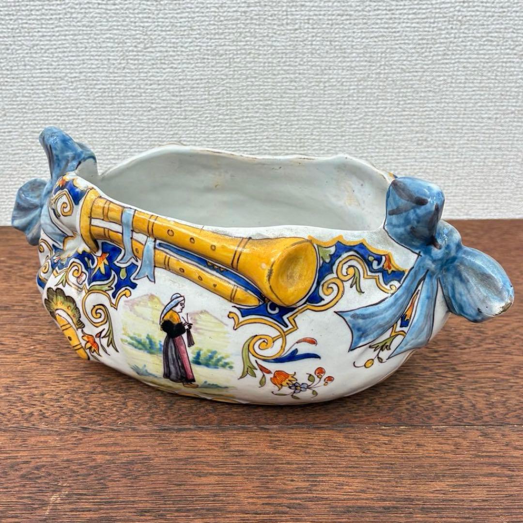 【希少】フランス 1900年代 アンティーク フラワーポット 入手困難