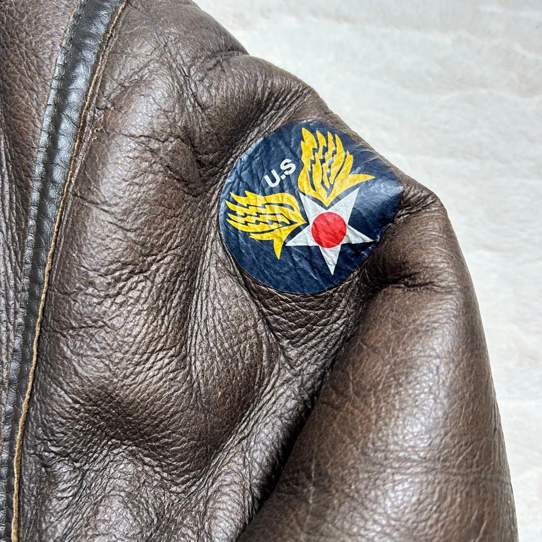 フライトジャケット　ムートンジャケット　D-1 ビンテージ　90s リアルレザー