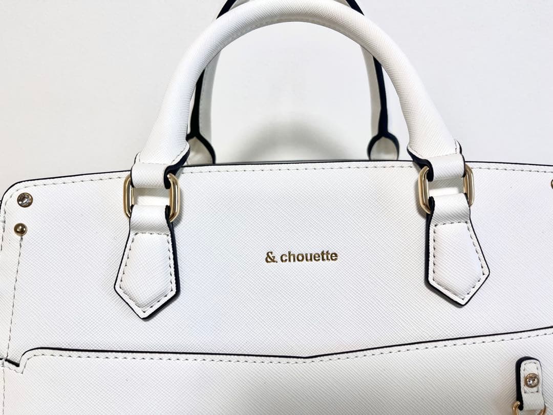 &chouette 推し事バッグ 痛バ　クリアポケット付きトートバッグ　ホワイト