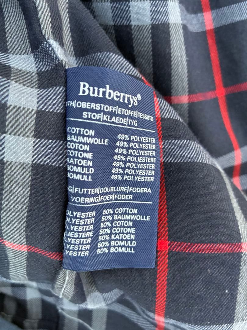 【Burberry】80s トレンチコート navy