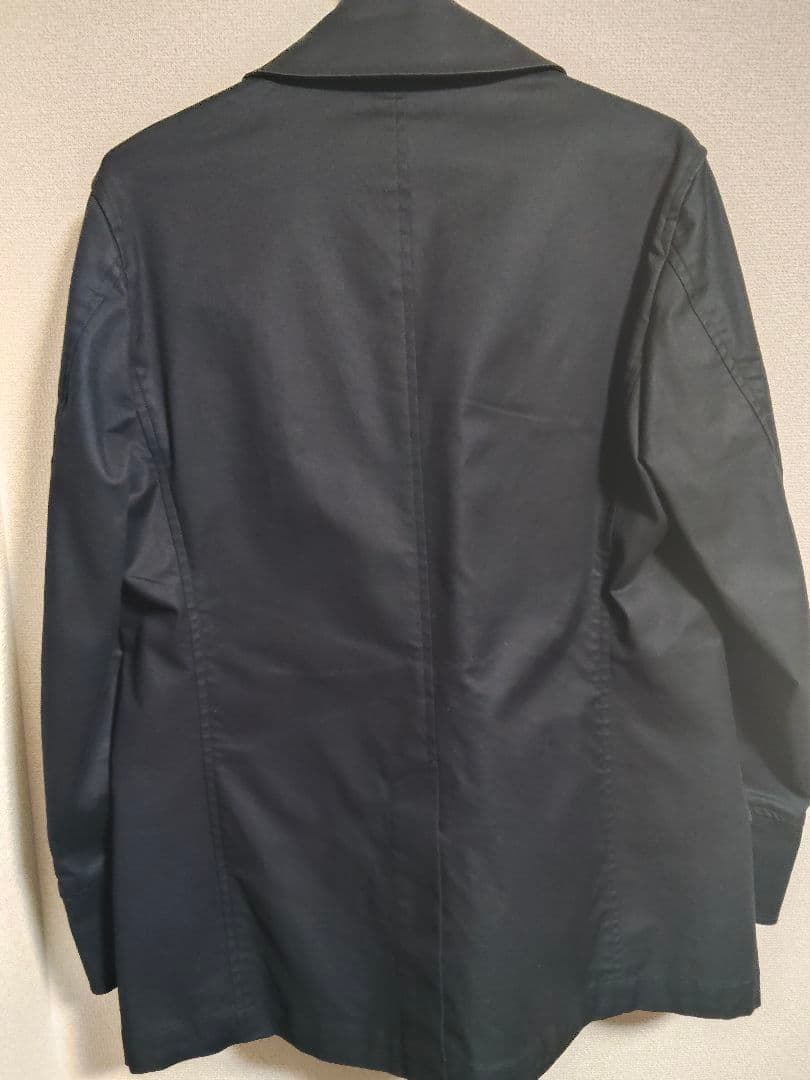 バーバリーブラックレーベル　マリンコート　銀ボタン　ノバチェック