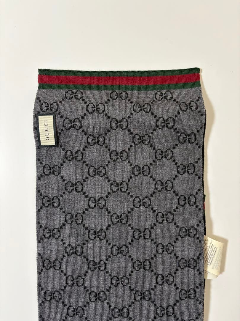 美品GUCCI GGパターン マフラー