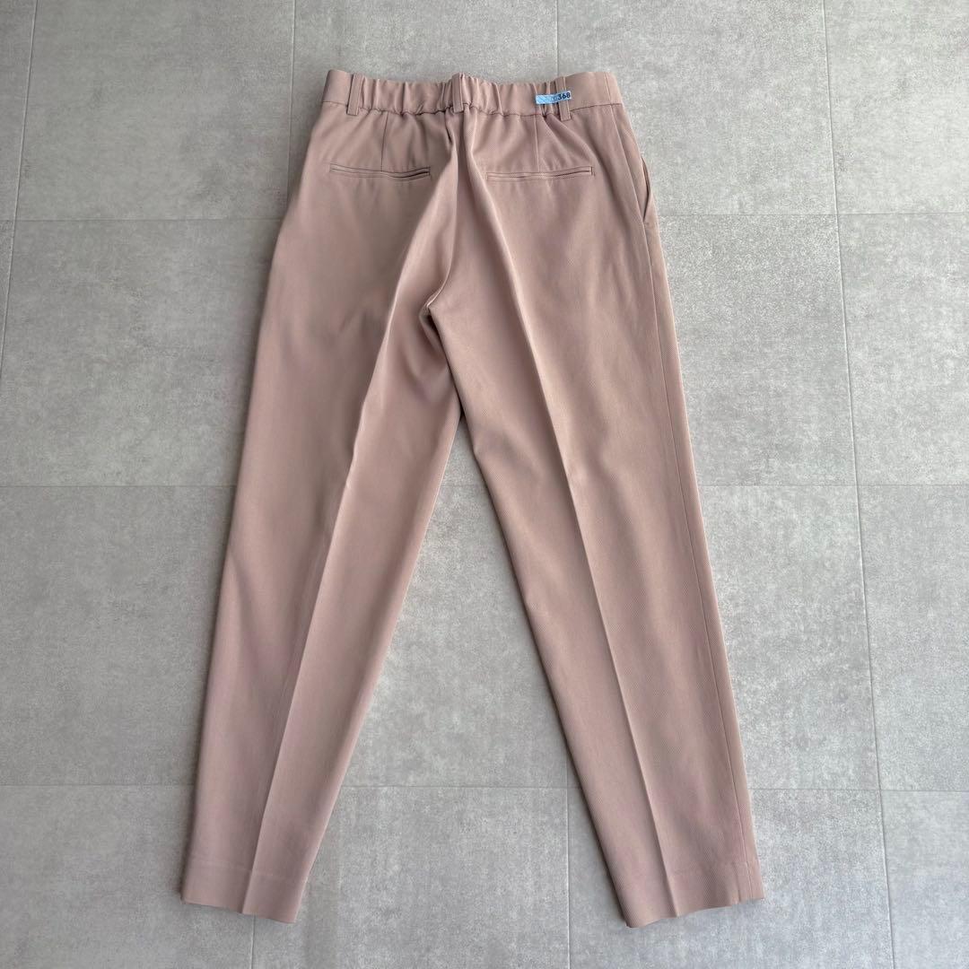 グリーンレーベルリラクシング ドビーカルゼ D ノーラペル パンツスーツ 38