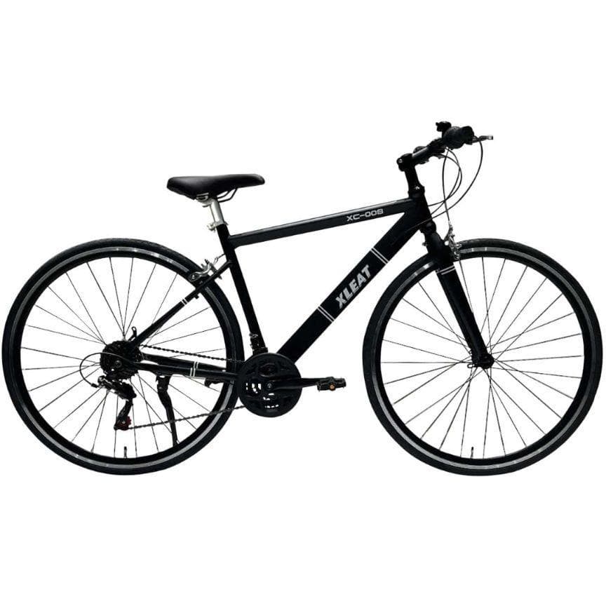 自転車 クロスバイク ブラック 700×28C 21段変速