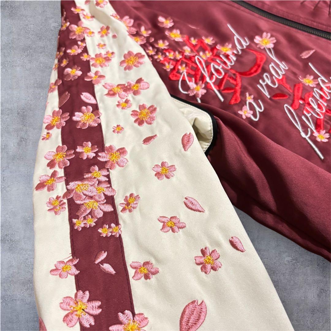 ワンピース 総刺繍スカジャン リバーシブル Lサイズ