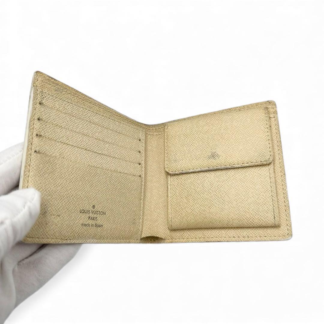 【美品】ルイヴィトン ポルトフォイユ マルコ 財布 ダミエアズール CA2088