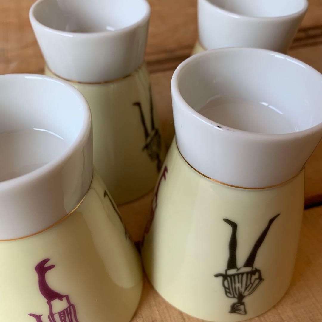 当時物　モデル　イタリアン　お猪口　湯呑　器　9個　アンティーク　ヴィンテージ