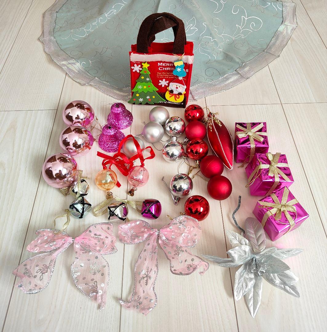 クリスマスツリーセット 150CM 豪華 オーナメント LEDライト付