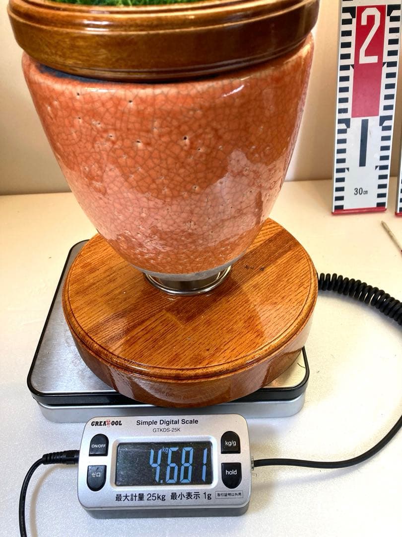 極　中型猛禽パーチ、ファルコンブロックＭサイズ　餌皿付き（屋内外用）テラコッタ