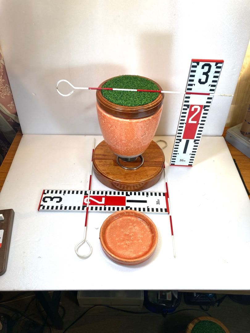 極　中型猛禽パーチ、ファルコンブロックＭサイズ　餌皿付き（屋内外用）テラコッタ