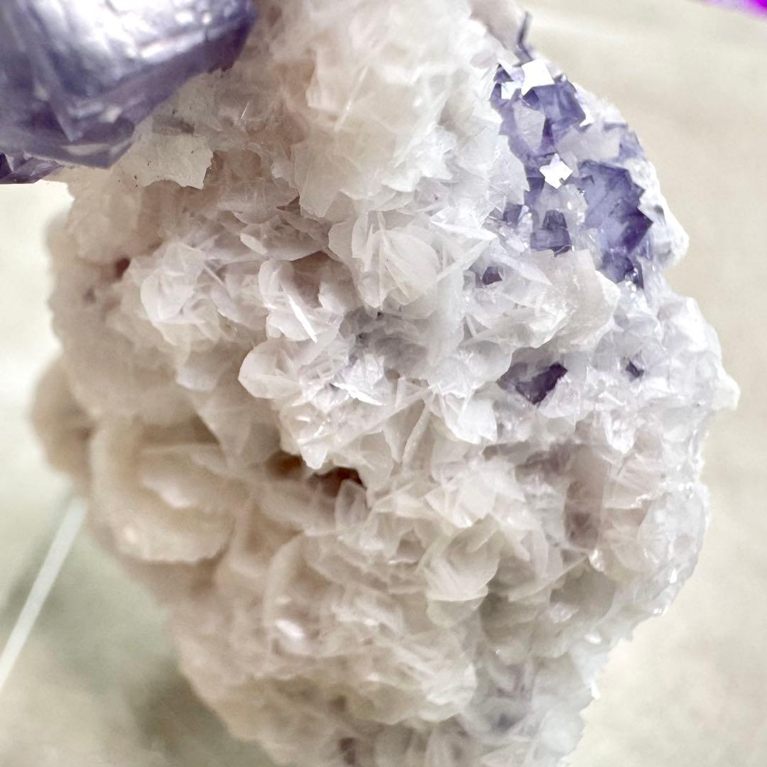 【D194】ポーセリンフローライト Aタイプ ヤオガンシャン 原石 鉱物 標本