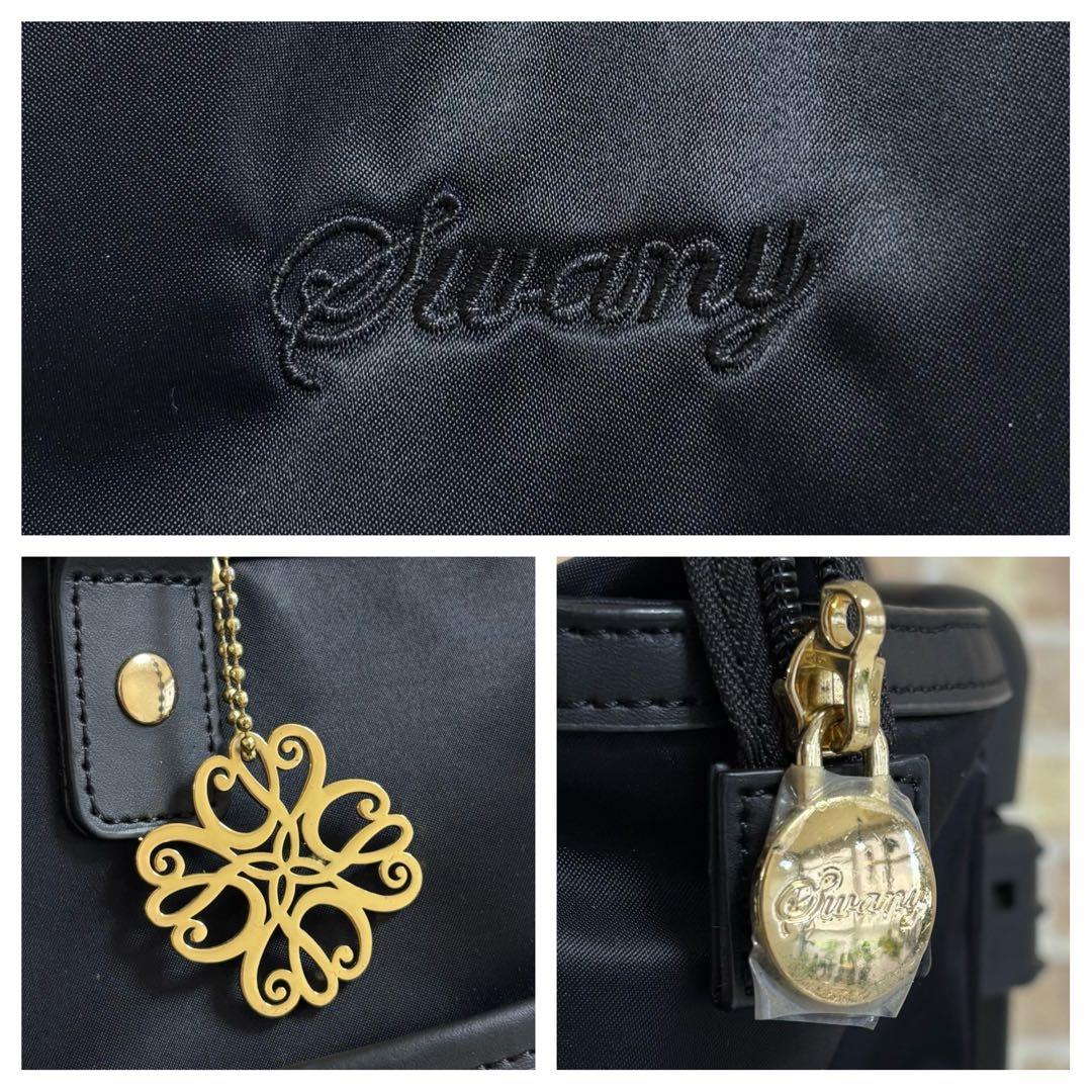 【美品】 スワニー 近沢レース店コラボ ノワール キャリーバッグ 4輪 15L