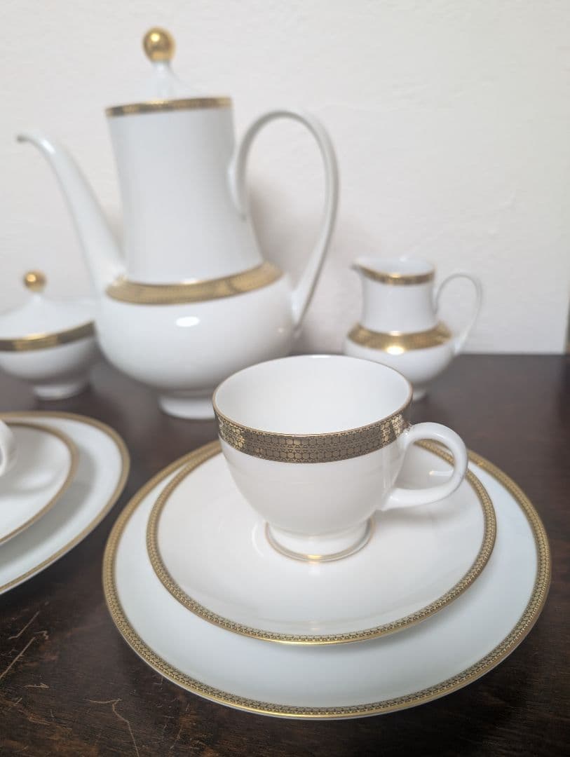 ドイツ　エッシェンバッハ　ポット　カップ＆ソーサー　クリーマー　シュガー