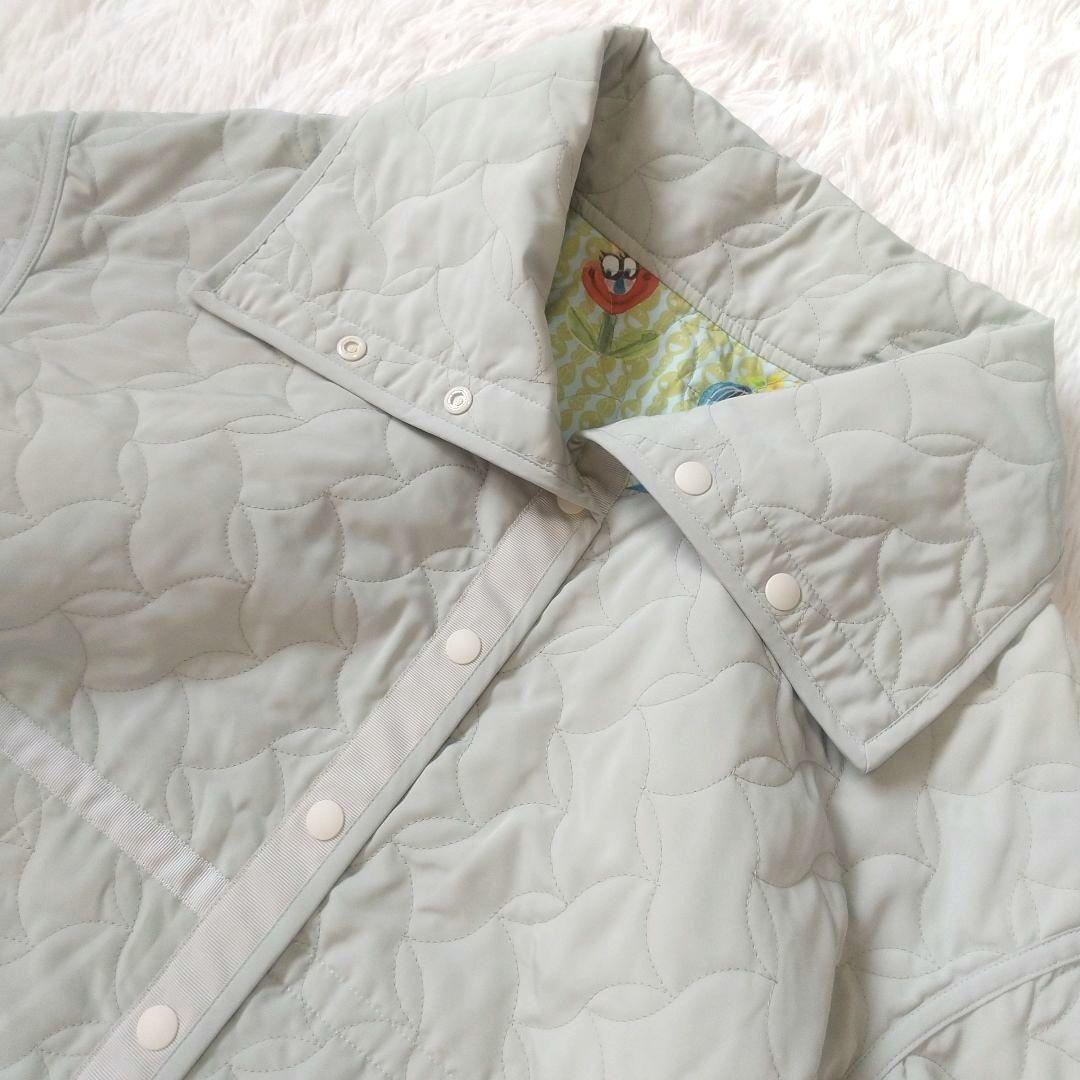 【美品】アルベロベロ リバーシブル キルトコート 刺繍 総柄 フリー