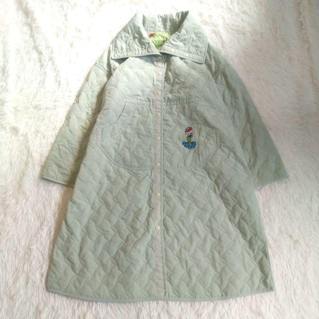 【美品】アルベロベロ リバーシブル キルトコート 刺繍 総柄 フリー