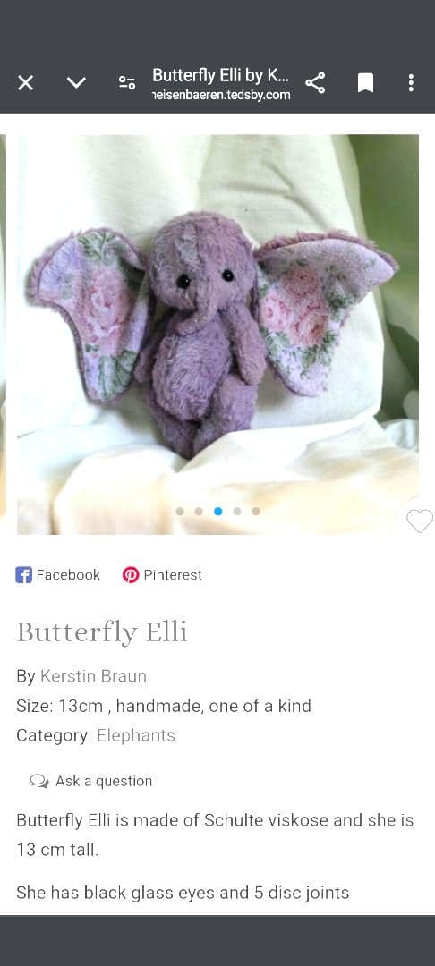 yui.elephantです！テディベア　ゾウ