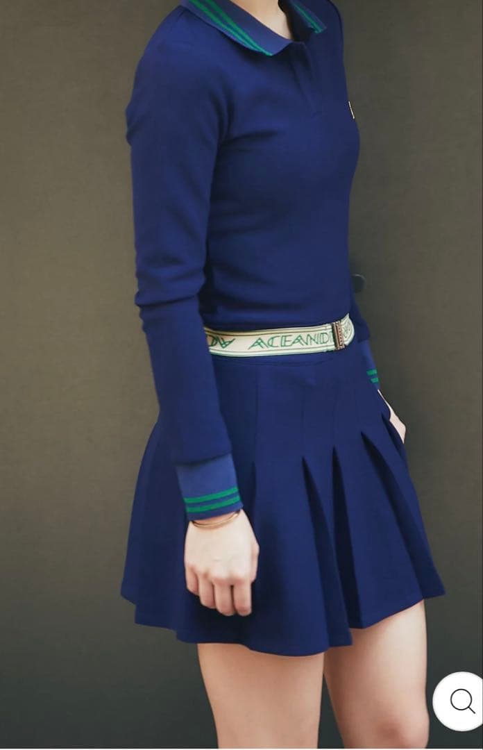 エースアンドレア　ALL DAY ベルト付きポロワンピース