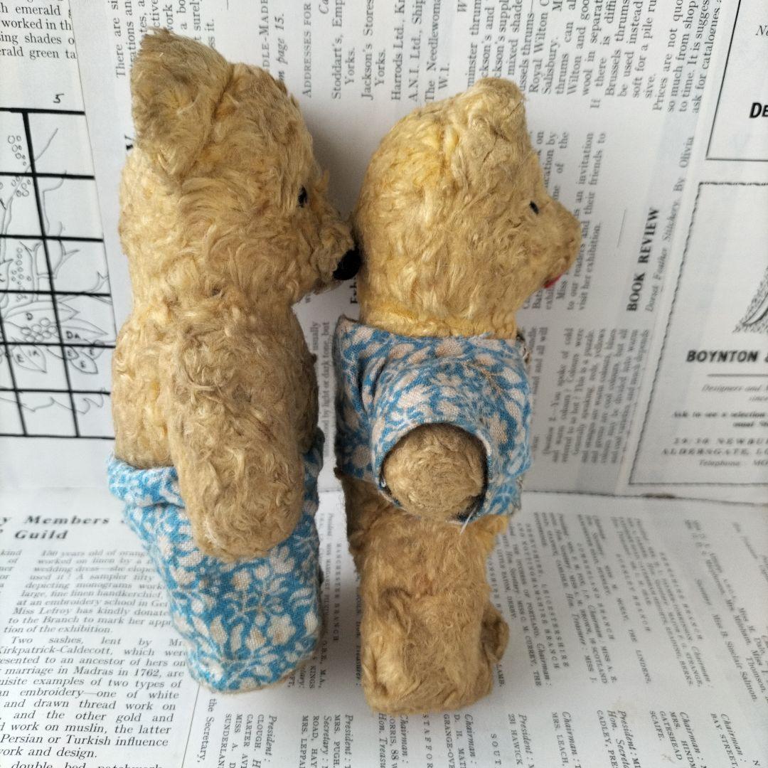 ★注意★出品は左のベアのみ。右のベアは販売済み　イギリス　ビンテージ　ベア