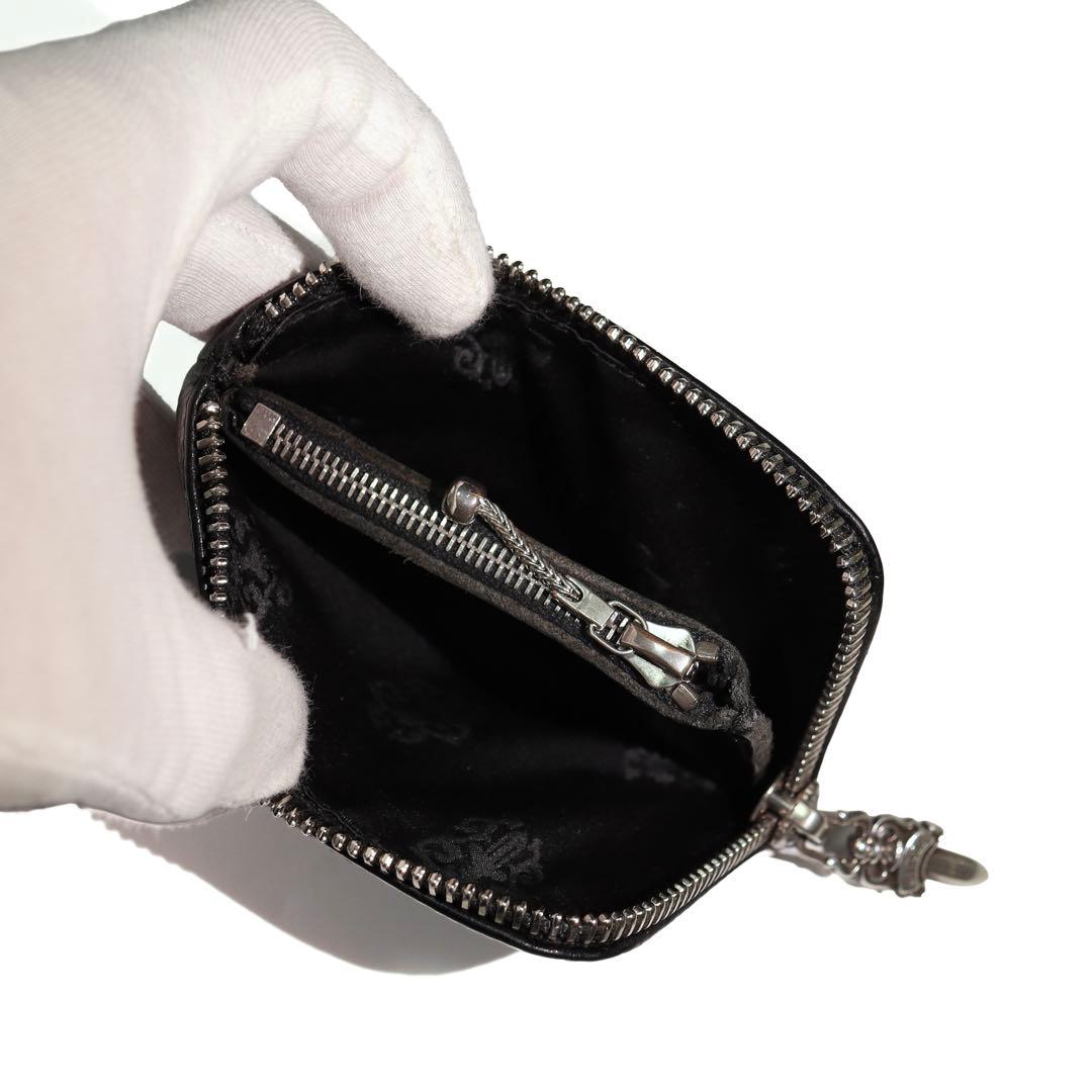 本物 クロムハーツ TINY ZIP タイニージップ セメタリー クロス 財布
