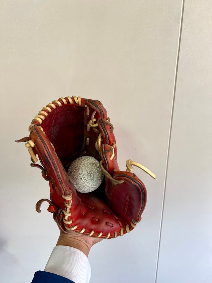 Mizuno 野球グローブ 茶色 右投げ用