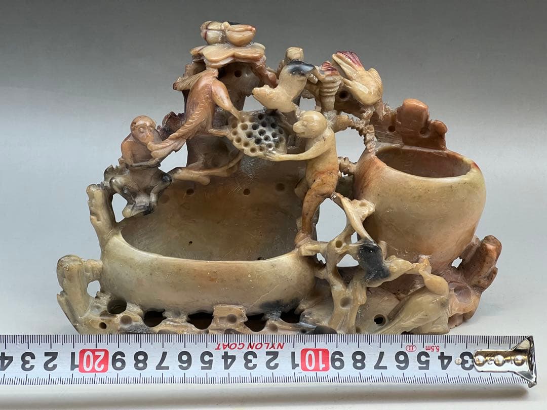 ［珍品］寿山石　置物　中国古董送料込み