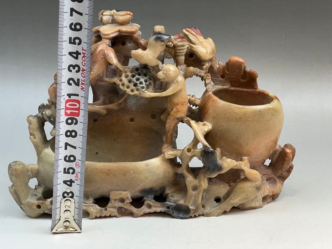 ［珍品］寿山石　置物　中国古董送料込み