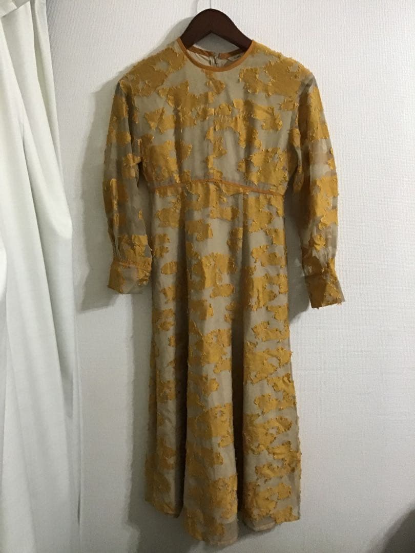 ワンピース CLANE FLOW FLOWER JACQUARD ONE PIECE