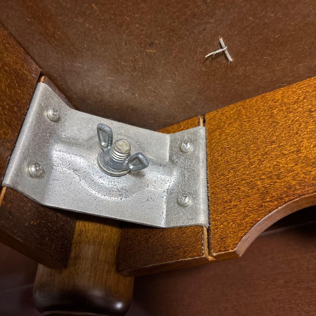 カリモク　木製長方形テーブル ブラウン ねじり脚