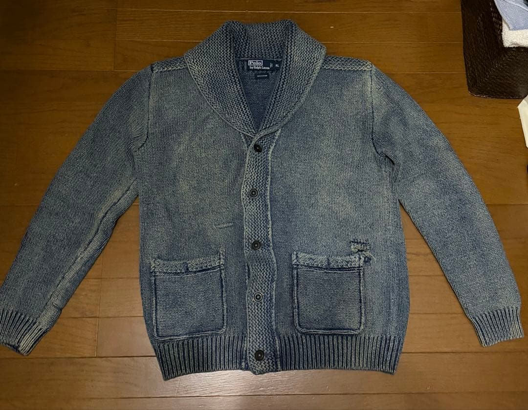 Polo by Ralph Lauren XL カーディガン インディゴ　rrl