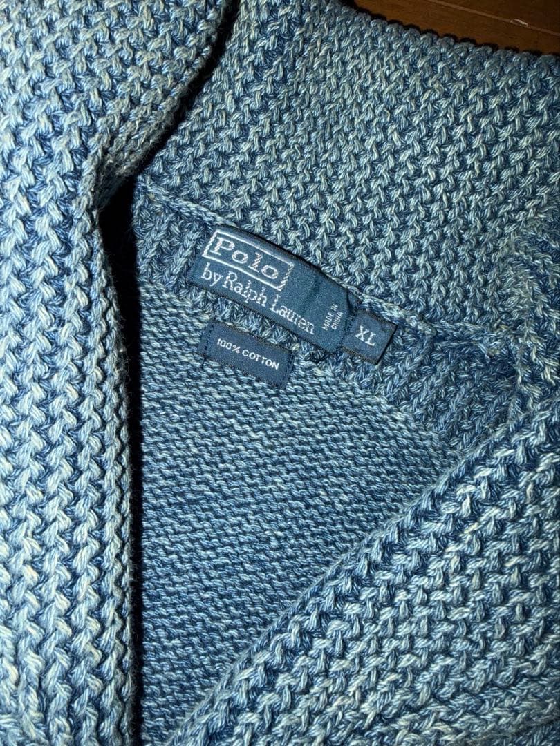 Polo by Ralph Lauren XL カーディガン インディゴ　rrl