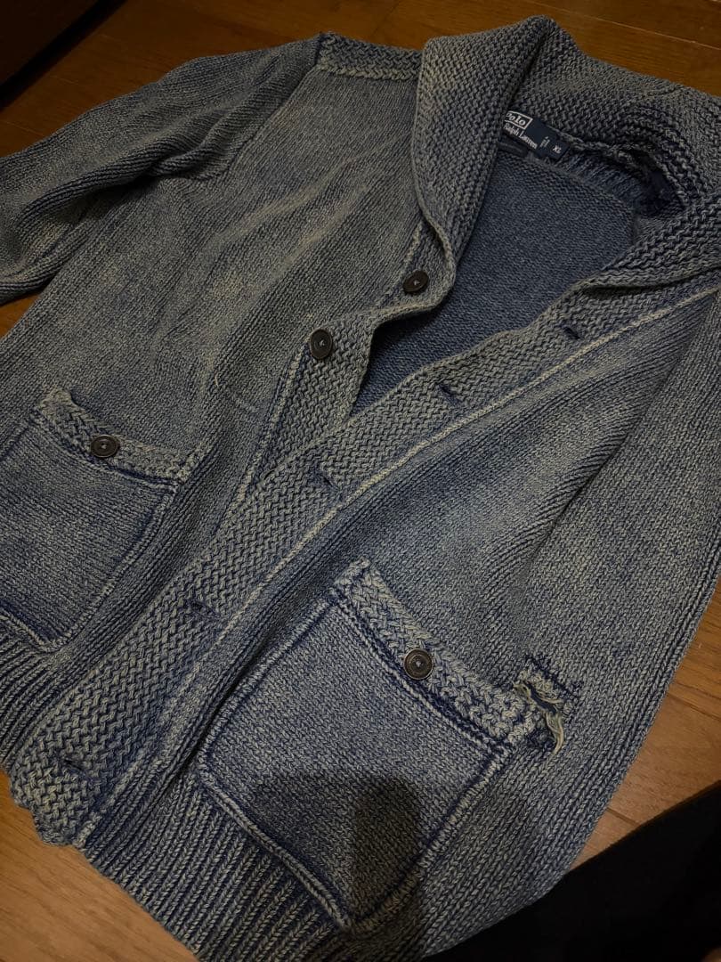 Polo by Ralph Lauren XL カーディガン インディゴ　rrl
