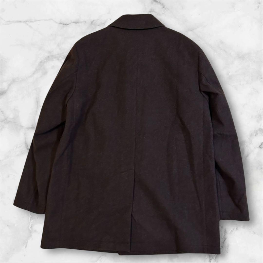 新品 マッキントッシュフィロソフィー ステンカラーコート ウール ブラウン L