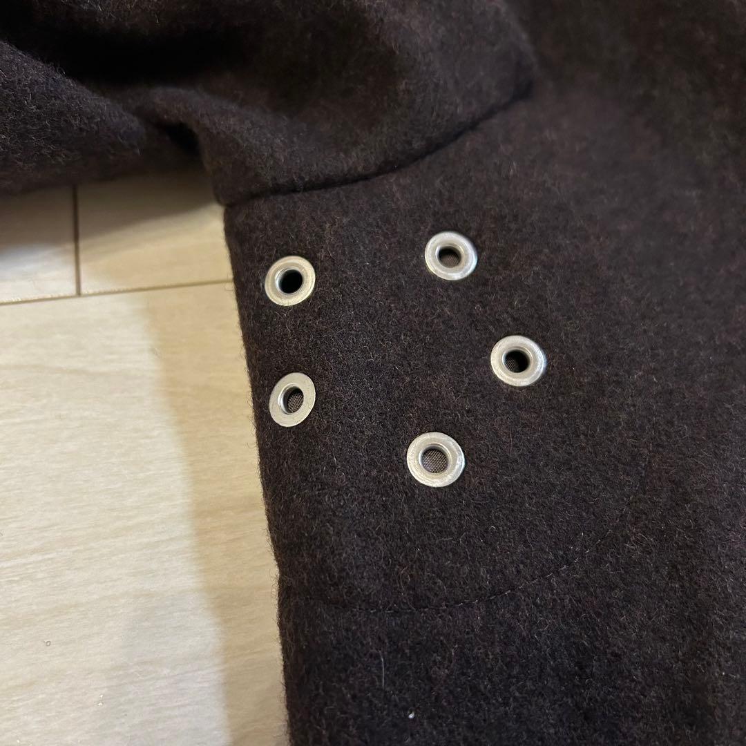 新品 マッキントッシュフィロソフィー ステンカラーコート ウール ブラウン L