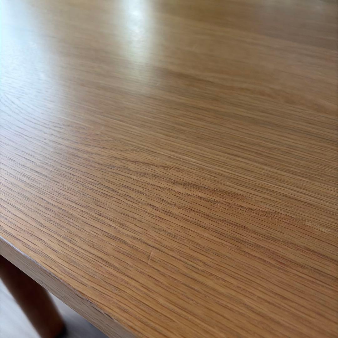 【廃盤希少】無印良品 オーク材 板と脚でできた木製テーブル 140×80cm