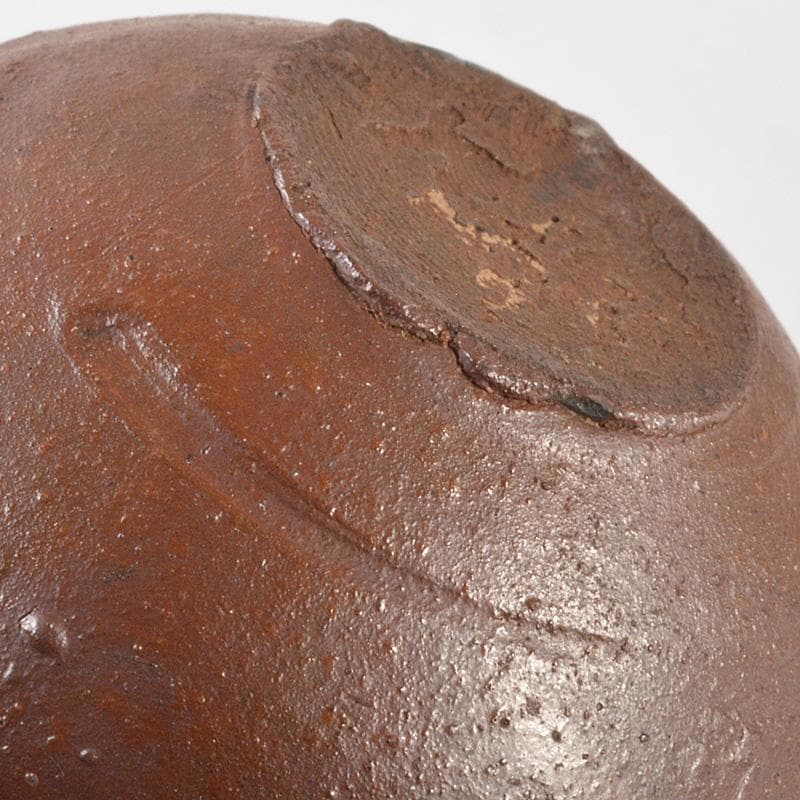 茶道具　備前焼　古備前　神獣蓮花文　盒子　書付箱　V　R7146