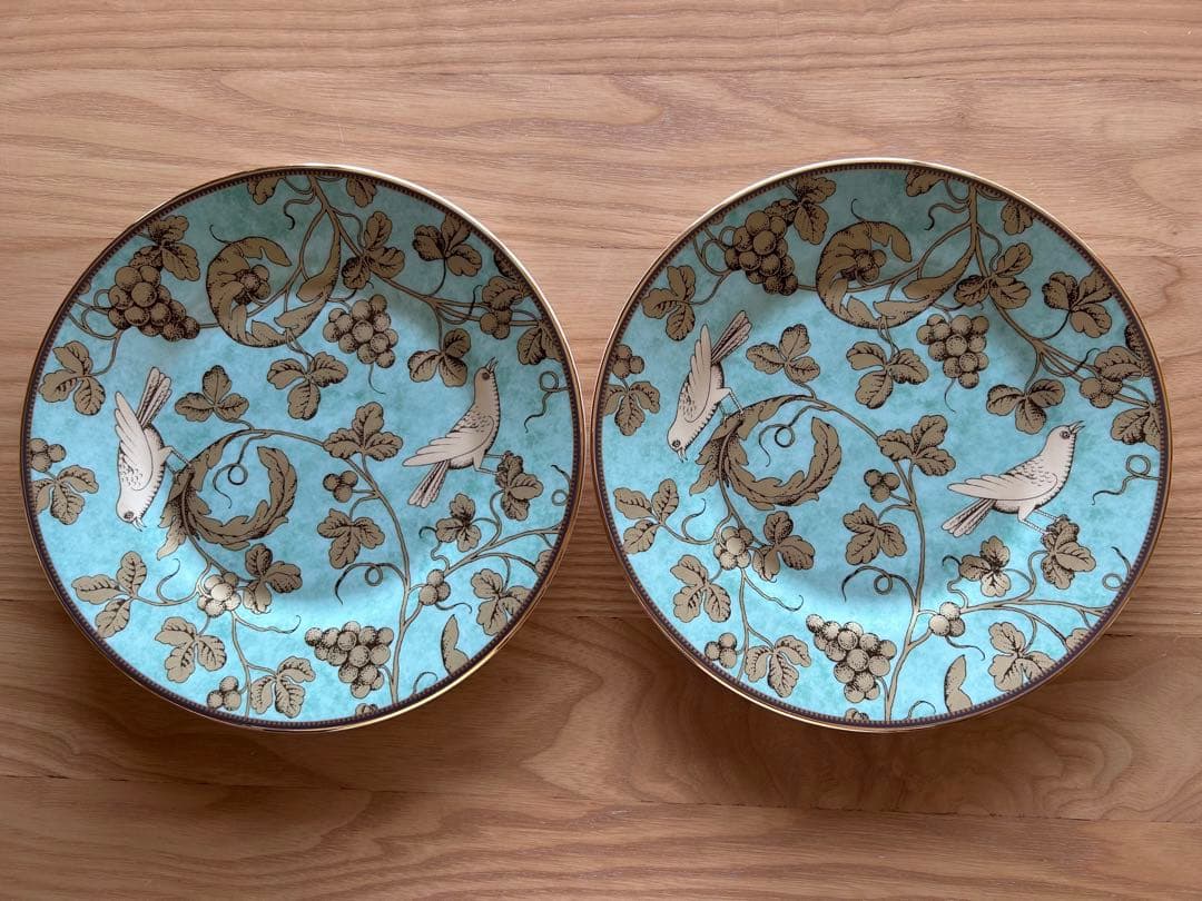 【 新品 】ウェッジウッド GOLDEN BIRD プレート　2枚セット