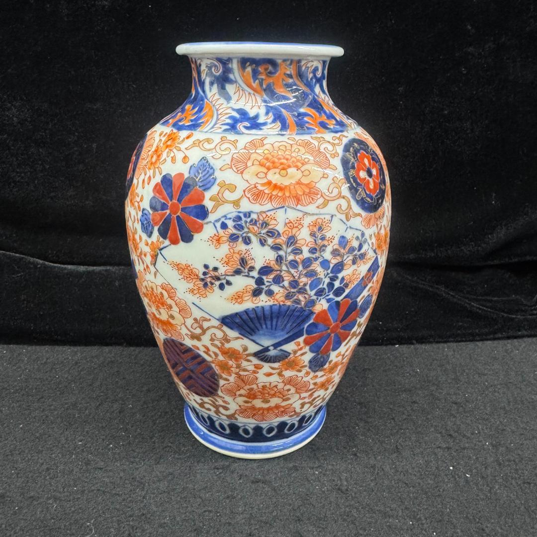 希少‼　香蘭社　明治　オールド 赤絵錦　金欄手　花瓶　壺　時代物