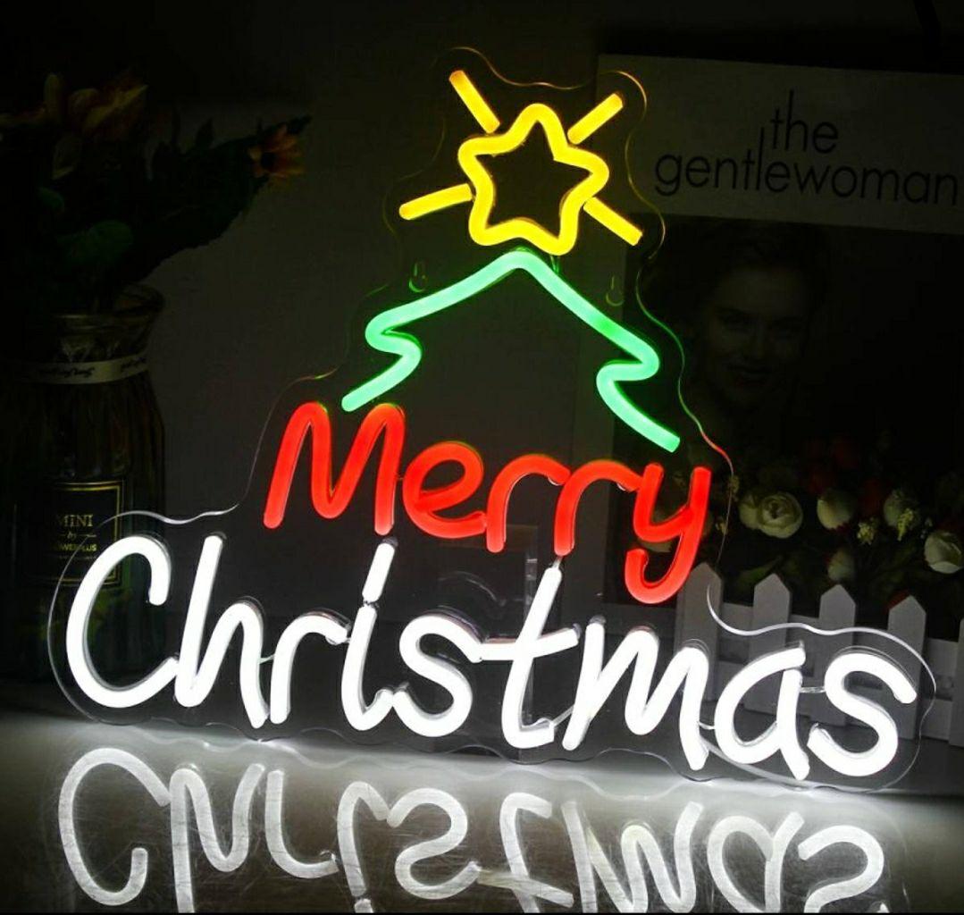 ネオンサイン  LEDネオン看板 お洒落インテリア クリスマス　ツリー イベント