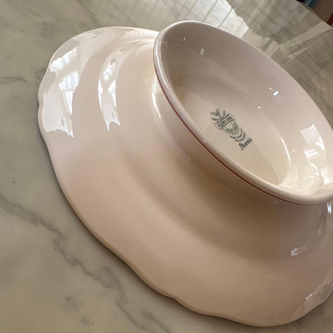 フランス　アンティーク　ヴィンテージ　ビレロイボッホ　コンポティエ　シノワズリ